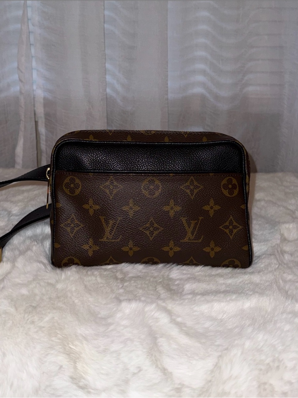 Louis Vuitton Monogram Canvas Belt Bag in Brown